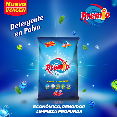 Premio Detergente En Polvo 400g X 50 Unid