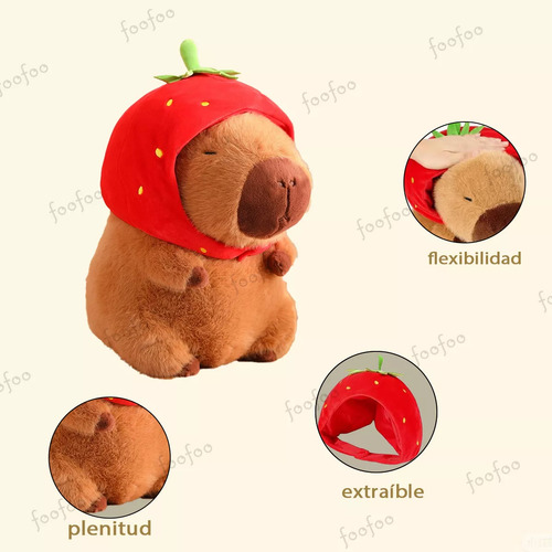 2pcs Peluche Capibara, Animales Capybara Niños Bebe Regalo Capybara Peluche Regalos Para Bebes Foofoo