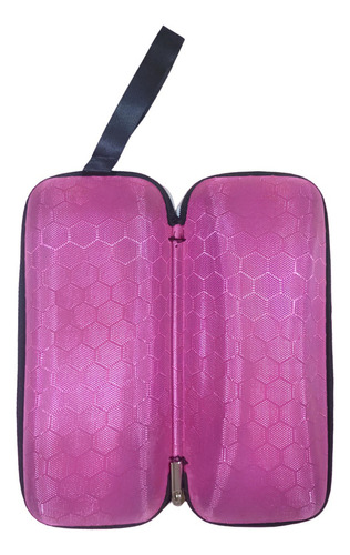 Estojo Para Óculos Protetor Case Capinha Rosa Premium Cor Rosa-chiclete