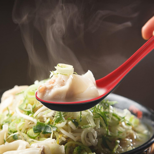 12 Piezas Cucharas Asiáticas Para Sopa Gancho Cucharas Pa...