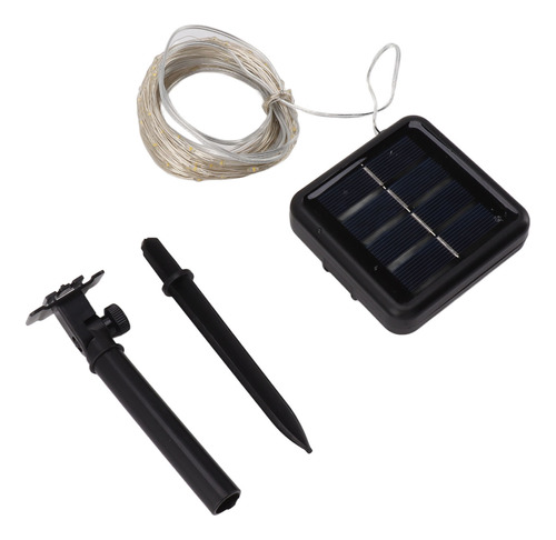 Cuerda Solar De 200 Led, Impermeable, Ajustable En Altura