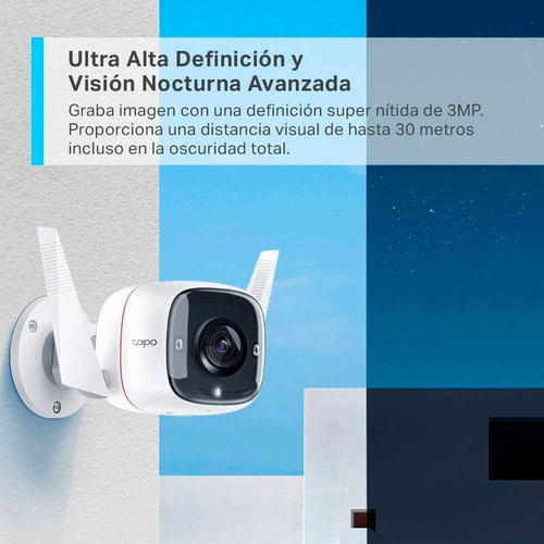 Tapo C310 Cámara De Seguridad Para Exteriores Wi-fi Audio
