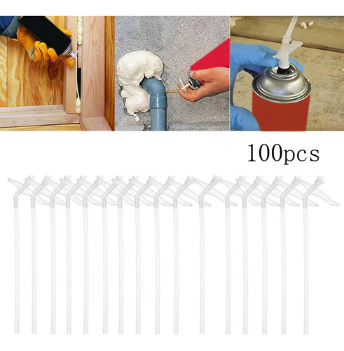 100 Uds. Tubos De Repuesto De Espuma En De 19cm, Conectores
