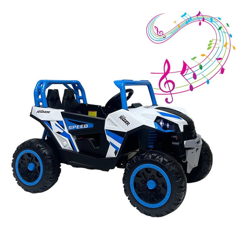 Carro Montable Eléctrico Razer Para Niños,control Azul (Usado)