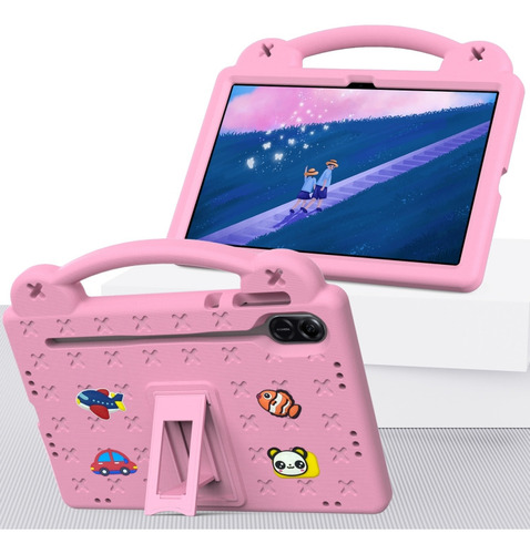 Capa Eva Rosa Para Honor Pad X9 Para Crianças