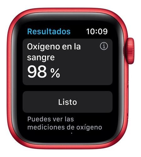 Imagen 3 de 8 de Apple Watch Series 6 (GPS) - Caja de aluminio (PRODUCT)RED de 40 mm - Correa deportiva (PRODUCT)RED