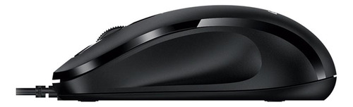 Mouse Genius Óptico, Preto, Cabo Usb