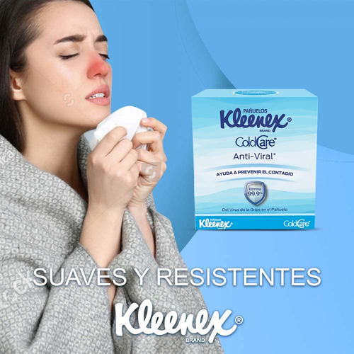 Kleenex Cold Care Antiviral 80 Pañuelos Y Elegance Black 50