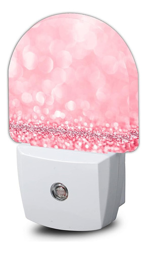 Aowula Pink Glitter Night Light, Las Luces Nocturnas Se Cone