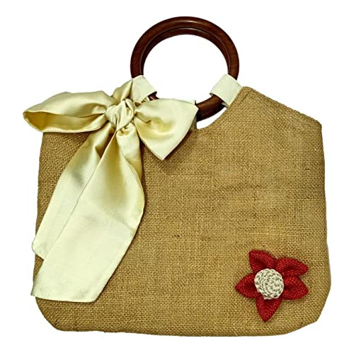 Athizay Top Mango Bolsos Handcrafted Bow Jute Mangos De Made