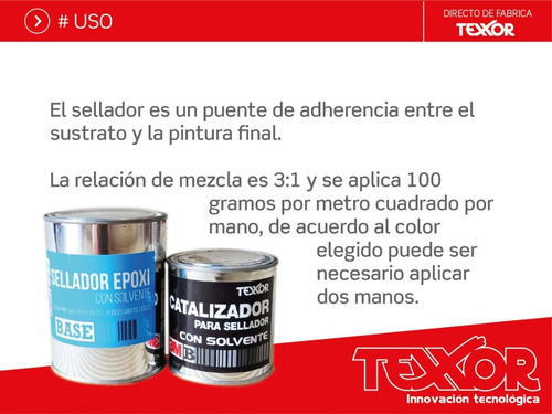 Fijador Sellador Epoxi Porcelanato 500gr Transparente Texxor