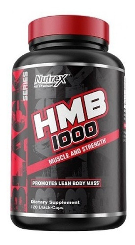 Nutrex Black Hmb 1000 120 Capsulas Fuerza Musculo Aminoacido