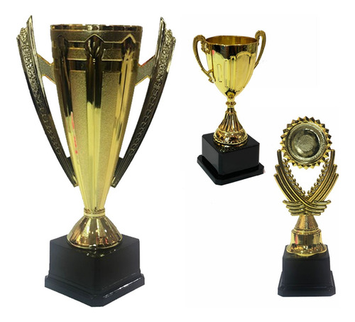 Terna 3 Copas Trofeo Premio Torneo Competencia Deportiva Cuo