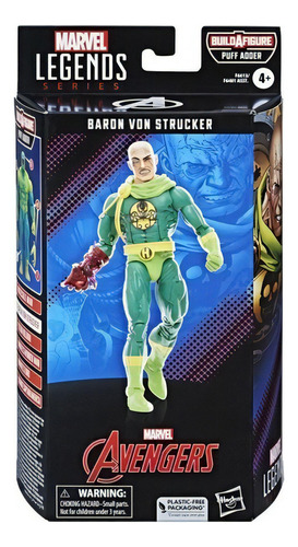 Figura Baron Von Strucker Marvel Legends Baf Puff Adder