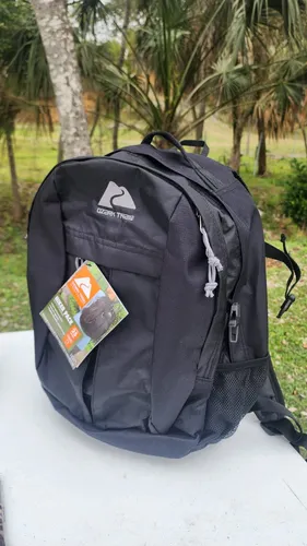 Mochila Supervivencia Emergencia Camping Caceria Comida Color Negro Diseño De La Tela Liso