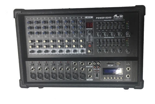 Consola Potenciada 8 Ch 800w Dsp Stereo Mp3 + Mic Pro Premi