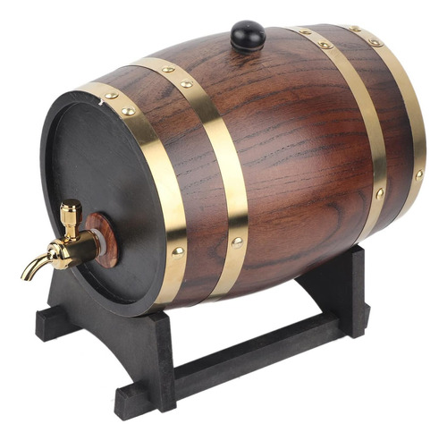 Barril De Vino Tinto De Madera De Roble De 3l Estilo Retro C