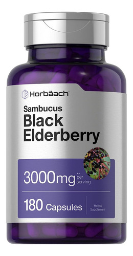 Sambucus Premium Elderberry 180 Caps Inmunidad Total Eg S02 Sabor Nd