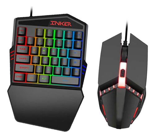 Juego De Teclado Y Ratón Rgb Con Teclado + Ratón