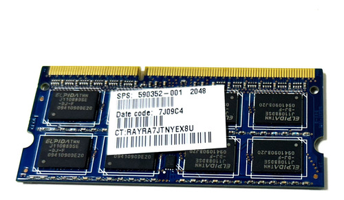 Memória RAM Notebook 2GB 1 Elpida EBJ21UE8BFU0-DJ-F