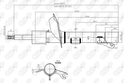 Amortiguador Del Izq Breme Ford Focus 98-05