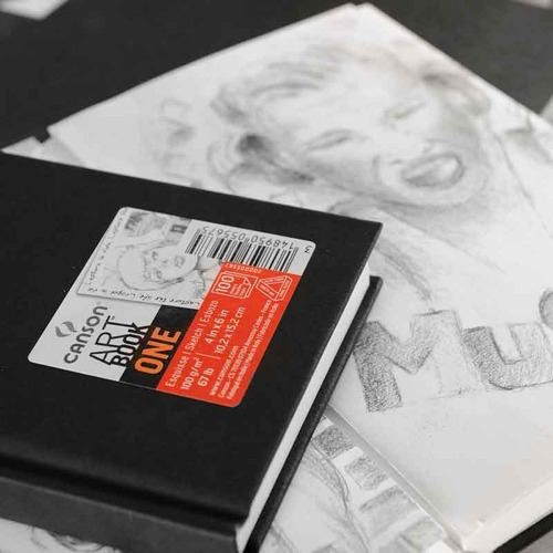 Art paper pad, 100 feuilles, 100 g/m², 10,2 cm, 15,2 cm papiers créatifs Canson Art Book One Art paper pad 100feuilles 