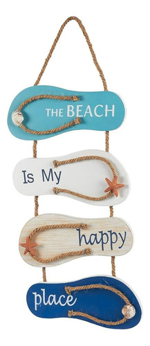 The Beach Is My Happy Place - Cartel De Pared Diseño D...