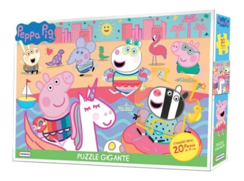 Rompecabezas Puzzle Infantil Gigante Peppa Pig X 20 Piezas