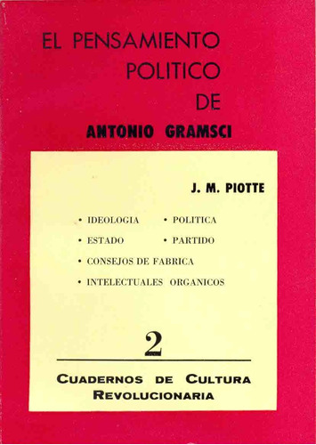 El Pensamiento Politico De Gramsci - Piotte, J.m