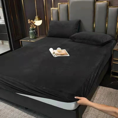 Imagen 1 de 1 de Set De Cubre Colchón Y Fundas De Almohadas Plush O Polar 2p