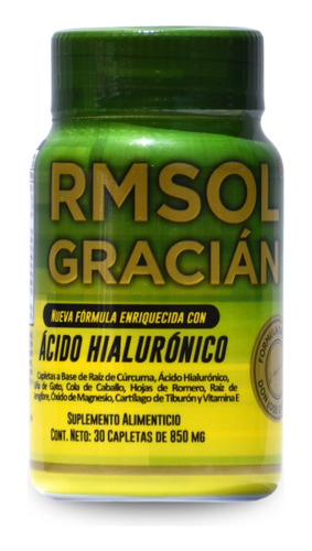 Rmsol Gracian Acido Hialuronico 30 Capletas 850 Mg C/u