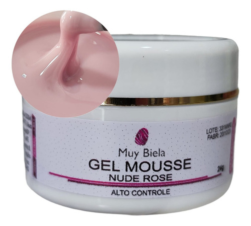 Gel Muy Biela Musse Nude Rose Secagem 3 Segundos