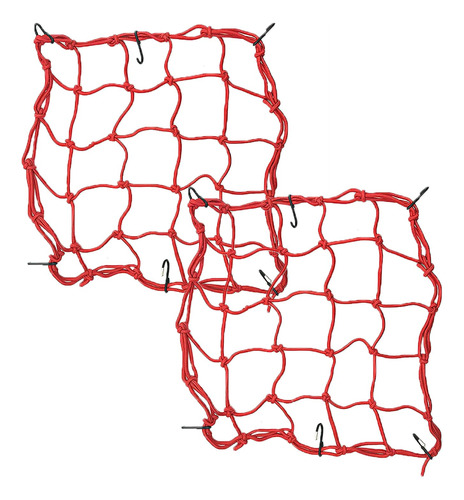 2 Unidades De Red De Carga Para Motocicleta De 15 X 15 Pulga