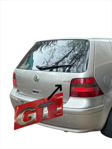 Emblema Cromado Sigla Gti Tapa Baúl Gol/ Golf/ Saveiro