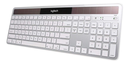 Imagen 2 de 2 de Teclado inalámbrico Logitech K750 QWERTY inglés UK color blanco y gris