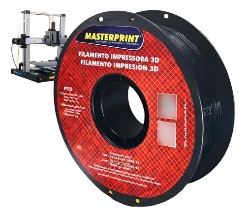 Filamento Impressora 3d Petg Preto Resistente 1kg 175mm