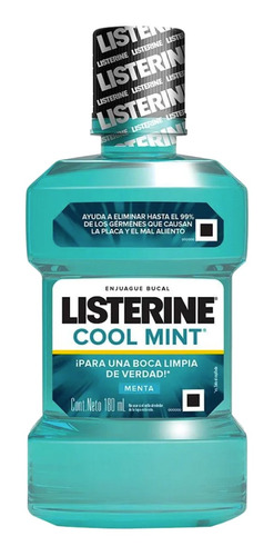 Listerine Enjuague Bucal Cool Mint 180ml 