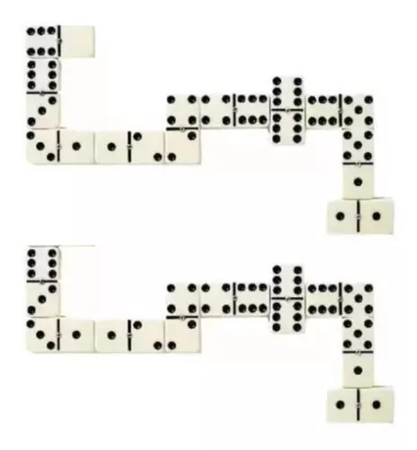 Jogo De Dominó Profissional Osso Colorido 28 Pedras Dominoes