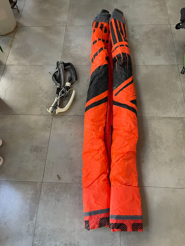 Equipo Completo Kitesurf Cabrinha 12 Tabla Barra Vela Traje Naranja (Usado)