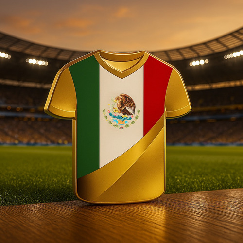 1/1000 Oz Oro Puro 2025 Playera De Football Mexico