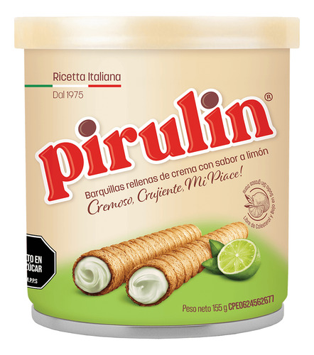 Pirulin Pie De Limón Lata 155 Gramos
