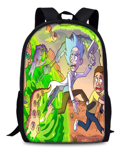 Mochila Rick And Morty Animation Kids Primary School Bag | Cuotas sin ...