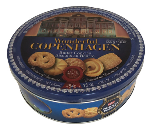 Galletitas Danesas Copenhagen Butter Cookies De 454 Grs.