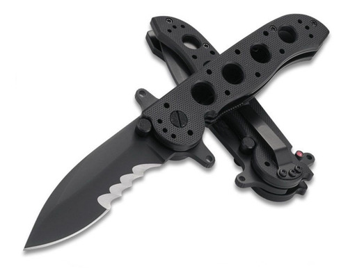 Canivete Tático Carson M21 Cabo G10 Clip Bolso C/ 2 Travas