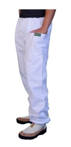 Pantalón Apicultor Apidan Blanco Cordón Ajustable En Cintura