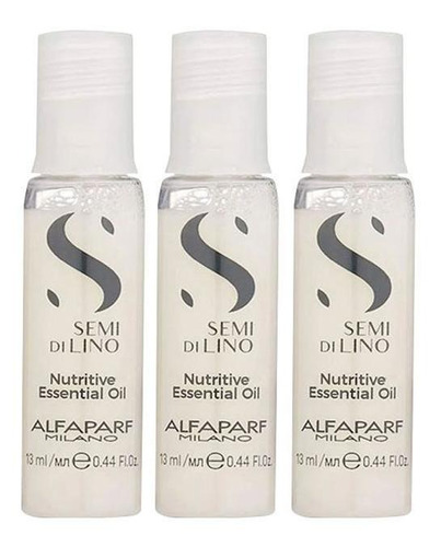 Kit Alfaparf Sdl Nutritive Essencial Oil Ampola 3x13ml