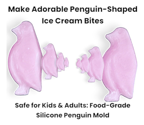 Molde De Silicona De Pingüino 3d Topolmold Molde De Cubitos
