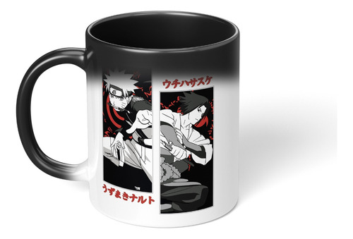 Taza Magica Cambia Color Naruto Y Sasuke