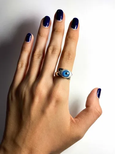 Anillo ojo plata sales