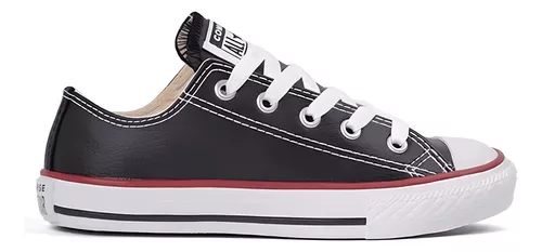 Tênis Converse All Star Infantil Chuck Taylor Ox Preto/Vermelho/Preto 23